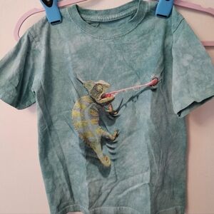 Chameleon Graphic Kids T-Shirt - Green